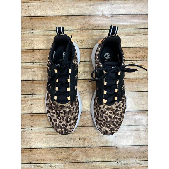 Adidas Women's Racer TR21 Leopard Animal Print Sneaker Running Shoe Size 8 - Picture 3 of 11